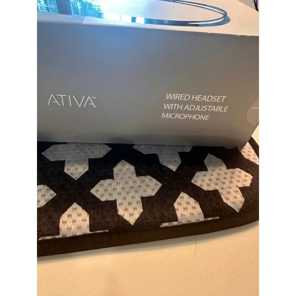 Ativa Wired Headset‎ with Adjustable Microphone Black Over-Ear 5345725